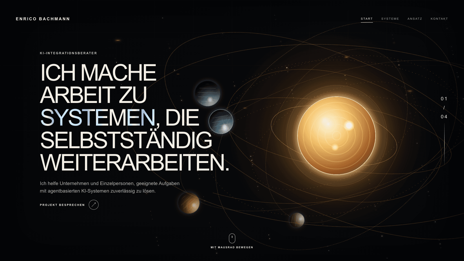 Ergebnis von GPT‑5.6 Terra X‑High für One-Screen Operator — Landing-Page