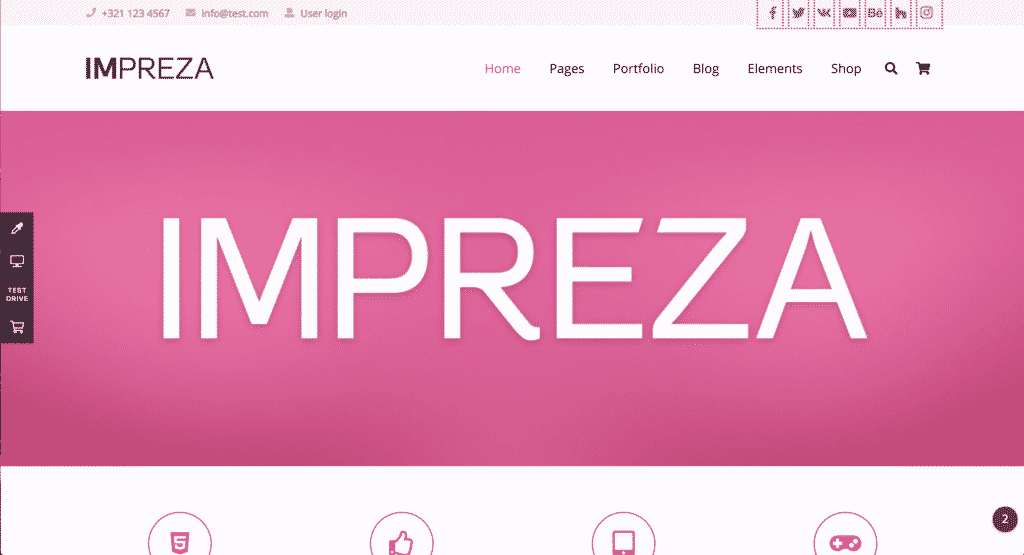 impreza demo site